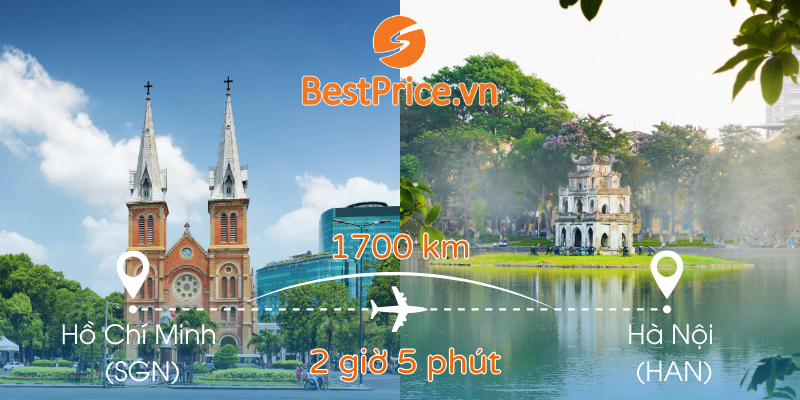 Vé máy bay Sài Gòn (TPHCM) đi Hà Nội