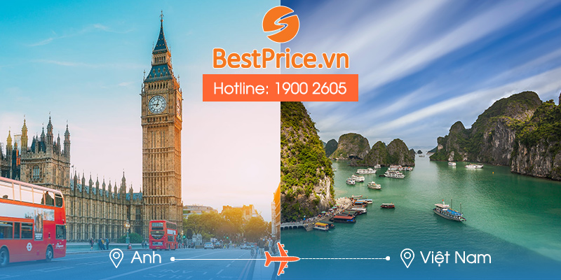 Đặt vé máy bay Anh về Việt Nam giá rẻ