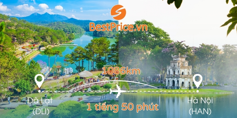 Đặt vé máy bay Đà Lạt đi Hà Nội