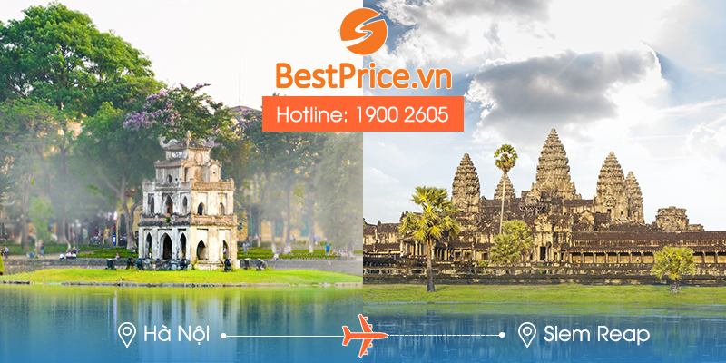 Đặt vé máy bay Hà Nội đi Siem Reap tại BestPrice.vn