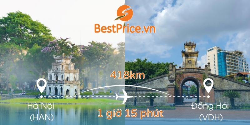 Đặt vé máy bay giá rẻ Hà Nội đi Đồng Hới