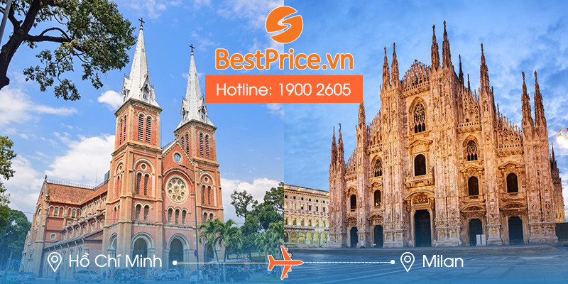 Đặt vé máy bay Hồ Chí Minh đi Milan tại BestPrice