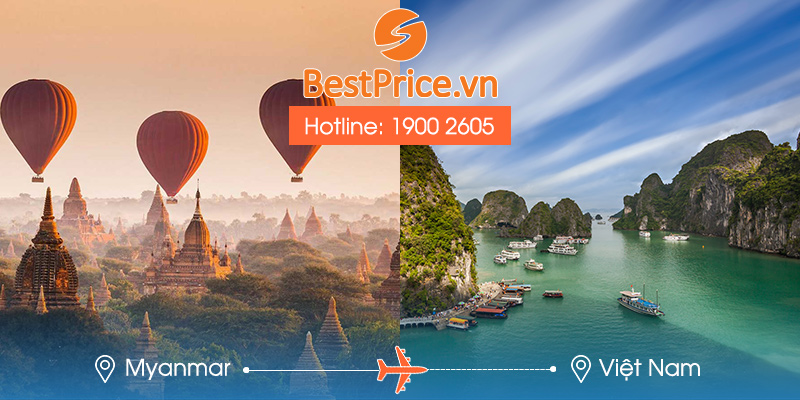 Đặt vé máy bay từ Myanmar về Việt Nam