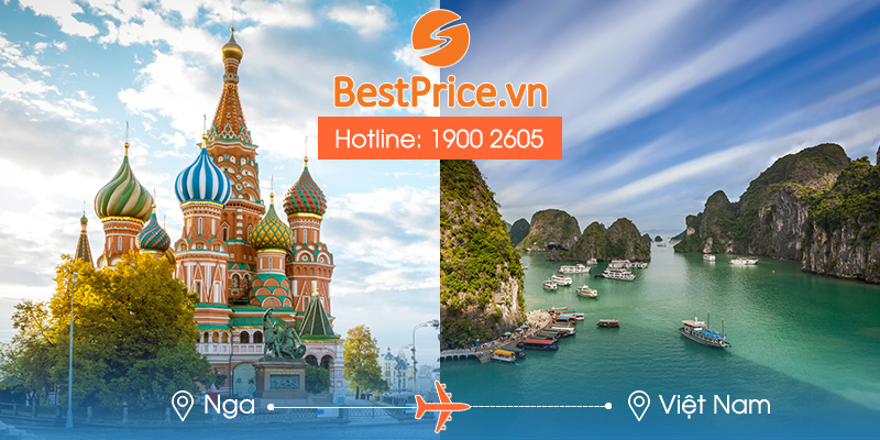 Đặt vé máy bay Nga về Việt Nam giá rẻ