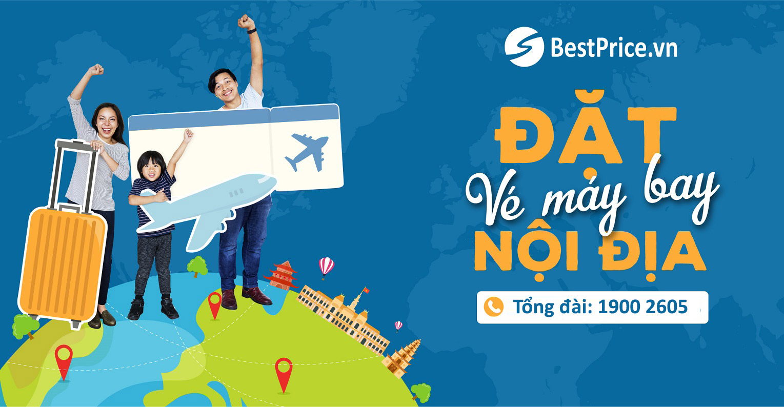Đặt vé máy bay nội địa giá rẻ nhất tại BestPrice.vn