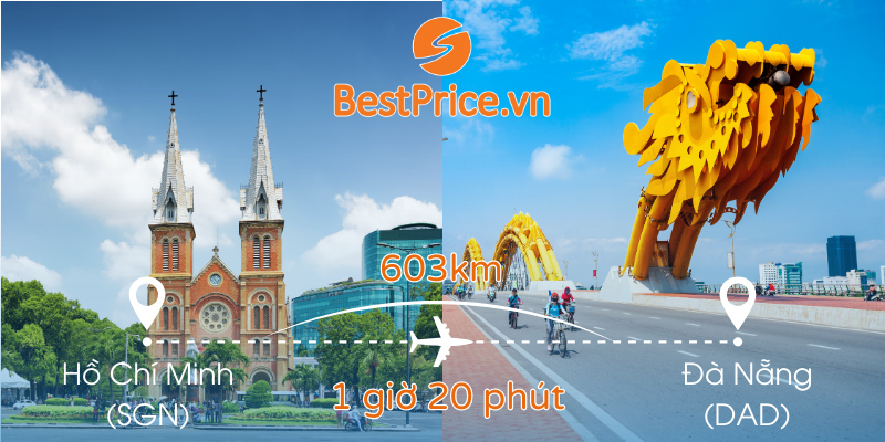 Vé máy bay Sài Gòn (TP.HCM) đi Đà Nẵng