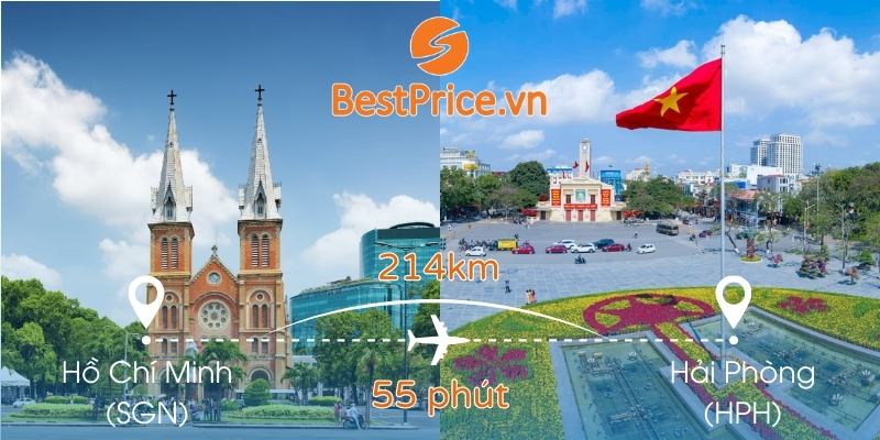 Đặt vé máy bay Sài Gòn (TP. HCM) đi Hải Phòng