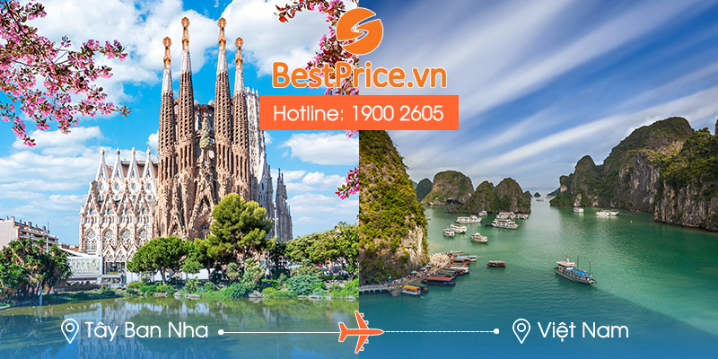 Đặt vé máy bay từ Tây Ban Nha về Việt Nam