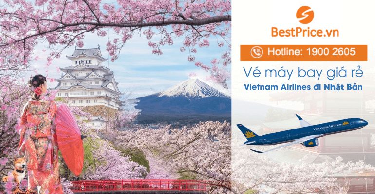 Vé máy bay hãng Vietnam Airlines đi Nhật Bản