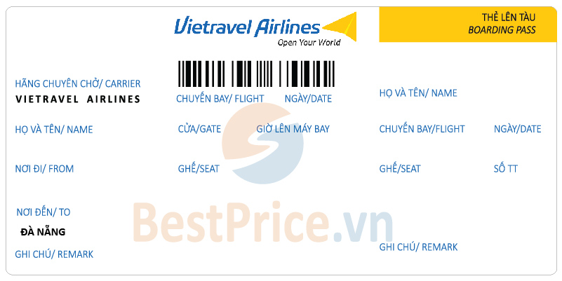 Vé máy bay Vietravel Airlines đi Đà Nẵng