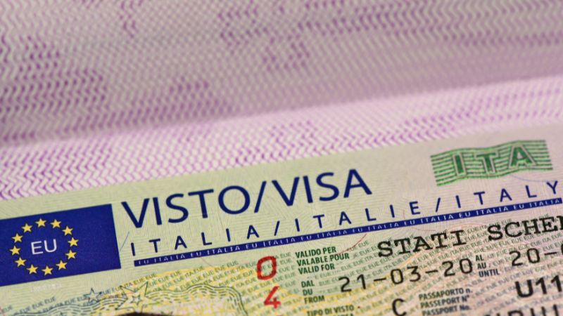  Visa Schengen để nhập cảnh Ý