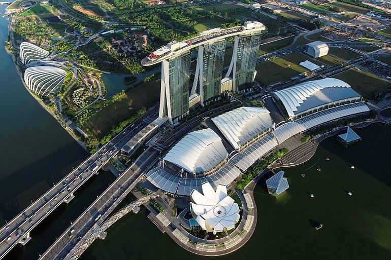 Singapore nhìn từ trên cao