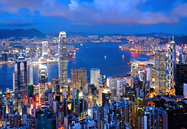 Hong Kong rực rỡ về đêm