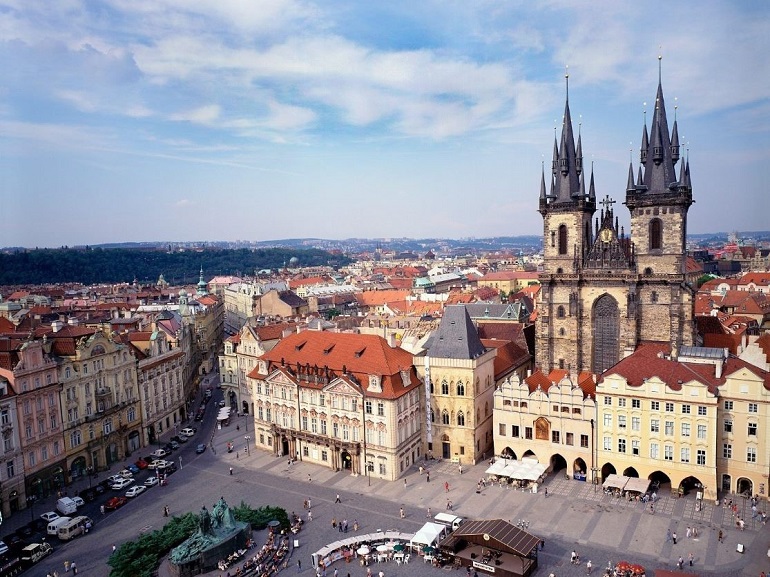 Quảng trường phố cổ Prague Séc
