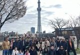 đoàn du lịch nhật bản check in tháp Tokyo Skytree