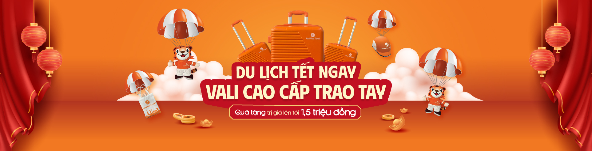 Đặt du lịch ngay tặng vali cao cấp: Tour listing