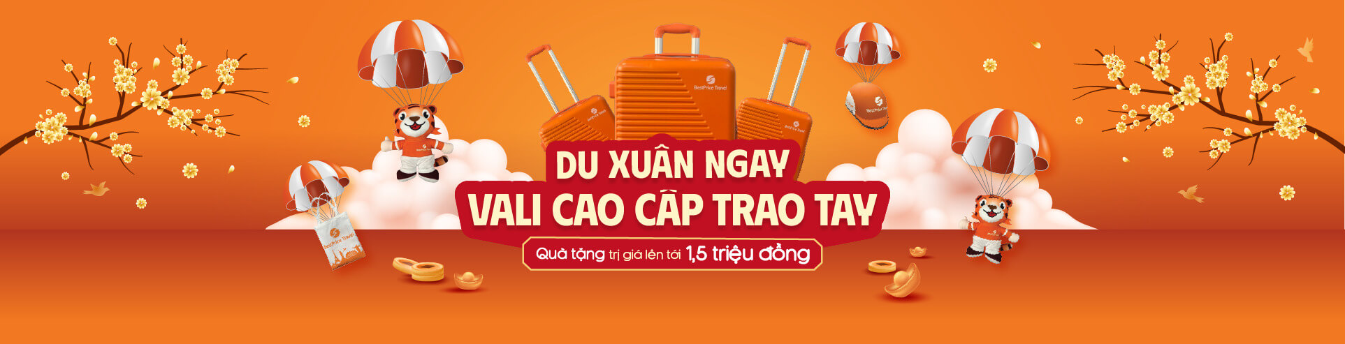 Đặt du lịch ngay tặng vali cao cấp: Tour listing