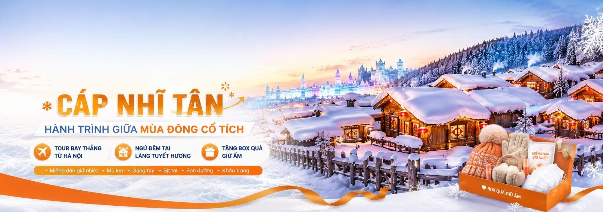 Tour du lịch Cáp  Nhĩ Tân