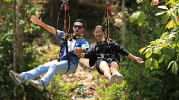 Vé trượt Zipline giữa rừng - Công viên thám hiểm Kong Forest