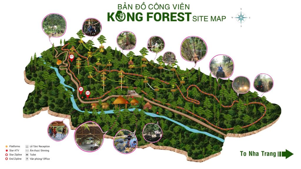 Bản đồ công viên Kong Forest