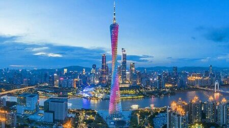 Tháp truyền hình Quảng Châu cao nhất Châu Á