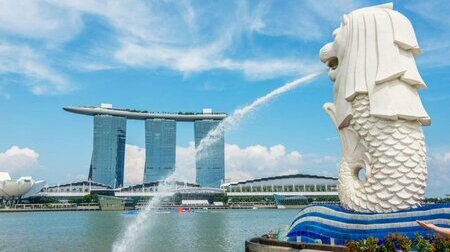 Merlion Park – nơi đặt tượng sư tử biển biểu tượng của quốc đảo