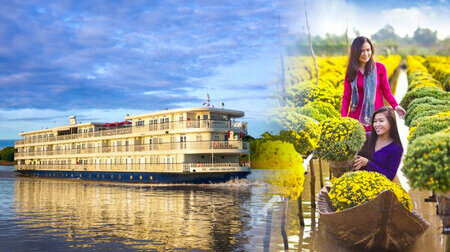 Du thuyền Lotus Cruise 3N2Đ: Sài Gòn - Sông Mekong - Sa Đéc - Mỹ Tho