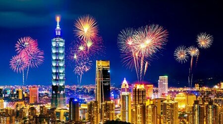Chiêm ngưỡng pháo hoa tại tòa tháp Taipei 101