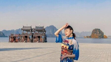 Du khách check in tại chùa Tam Chúc   Hà Nam