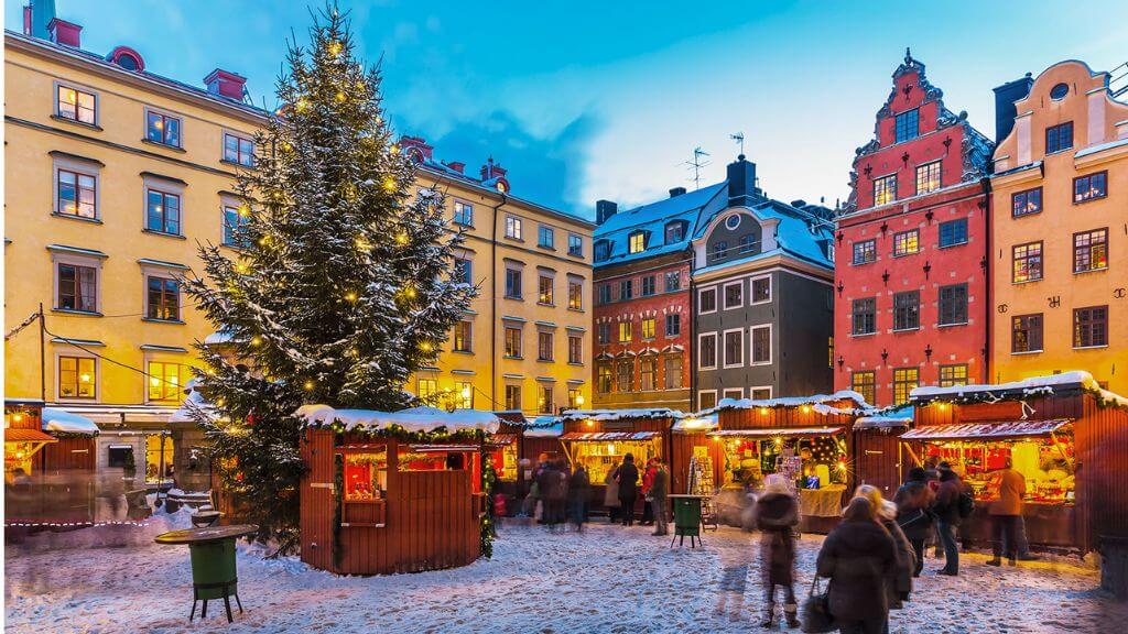 Gamla Stan – khu phố cổ nổi tiếng với những con đường lát đá và kiến trúc Bắc Âu cổ kính
