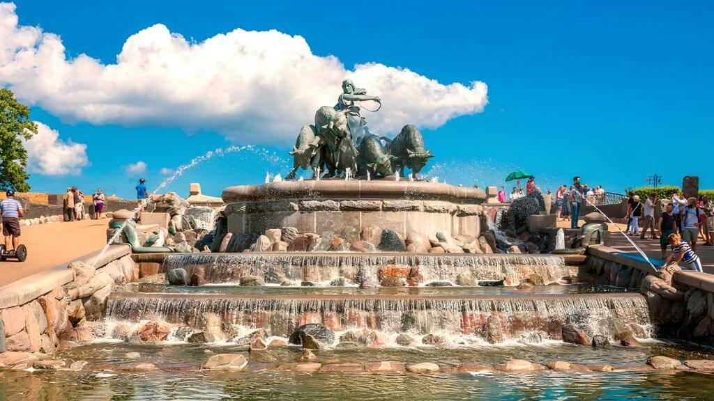 Gefion Fountain – đài phun nước nổi tiếng mang đậm dấu ấn thần thoại Bắc Âu