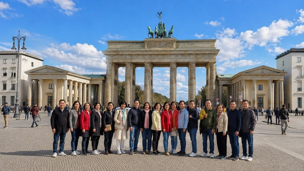 Cổng Brandenburg   một trong những biểu tượng nổi tiếng nhất Berlin