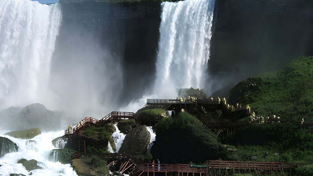 Thác Cô Dâu (Bridal Veil Falls) – thác nhỏ thuộc Niagara Falls