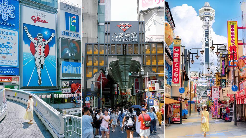Trải nghiệm mua sắm tại Shinsaibashi – khu phố sầm uất nổi tiếng của Osaka.