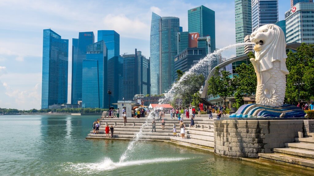 Công viên Sư Tử Biển   biểu tượng của Singapore