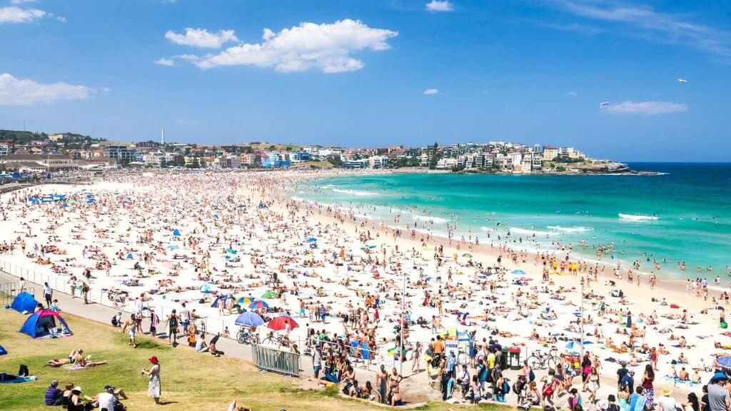 Bondi Beach – một trong những bãi biển nổi tiếng của Australia