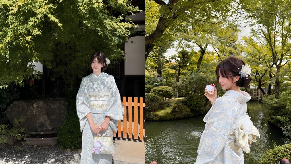 Du khách khoác lên mình nét đẹp truyền thống Nhật Bản - Kimono