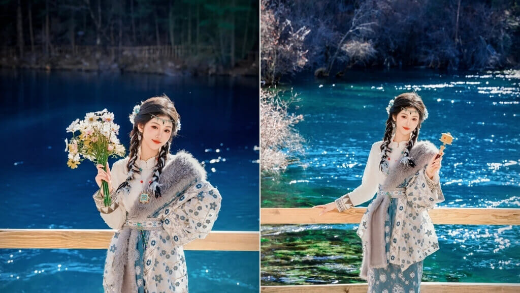 Du khách check in tại thiên đường Cửu Trại Câu