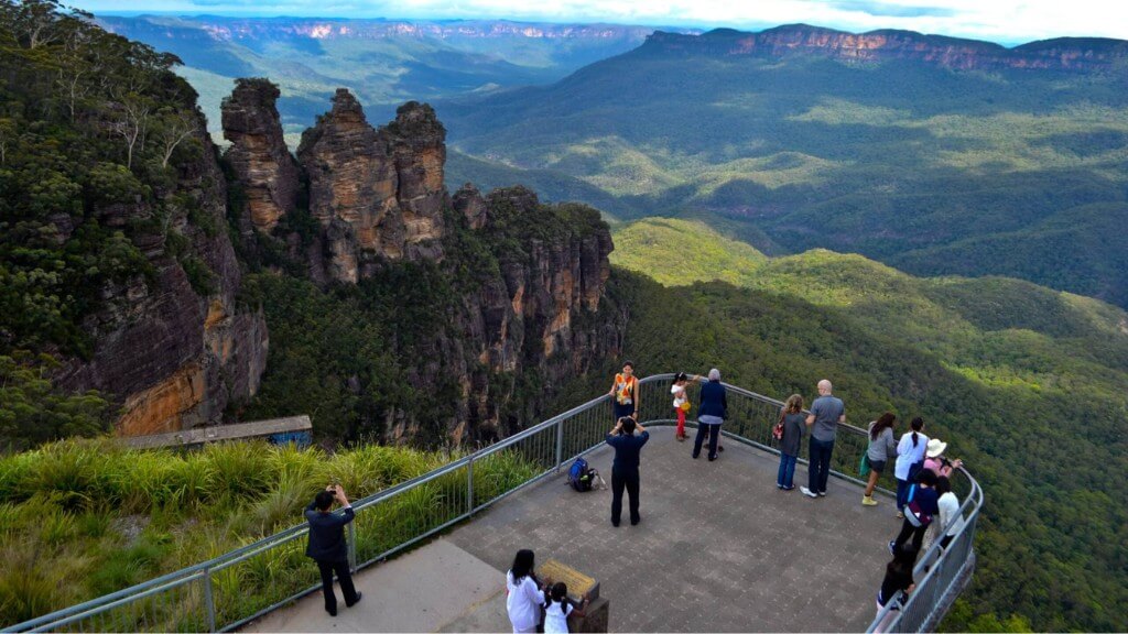 Check in Blue Mountains trong tour du lịch Úc