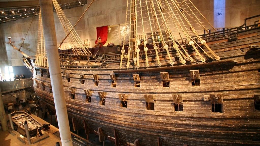 Con tàu chiến trong Bảo tàng Vasa