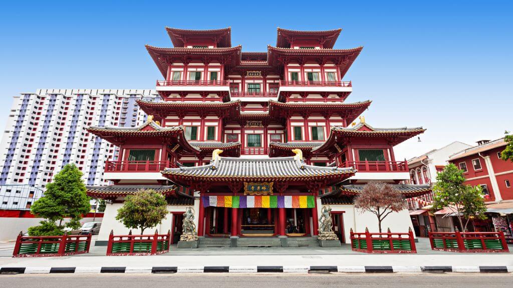 Chùa Răng Phật tại khu Chinatown – ngôi chùa linh thiêng với kiến trúc truyền thống ấn tượng