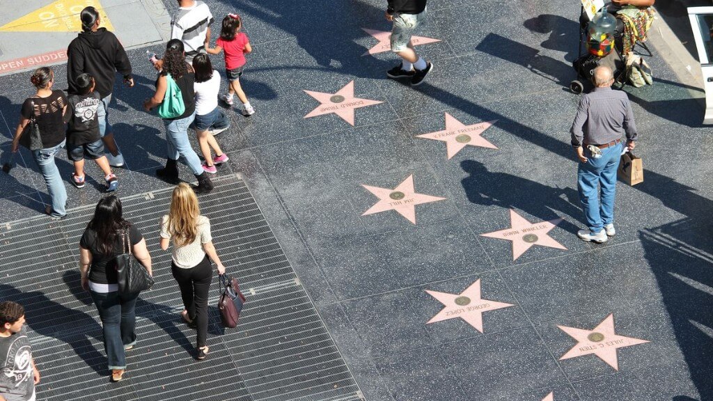 Hollywood Walk of Fame – con đường danh vọng với ngôi sao in tên các nghệ sĩ nổi tiếng