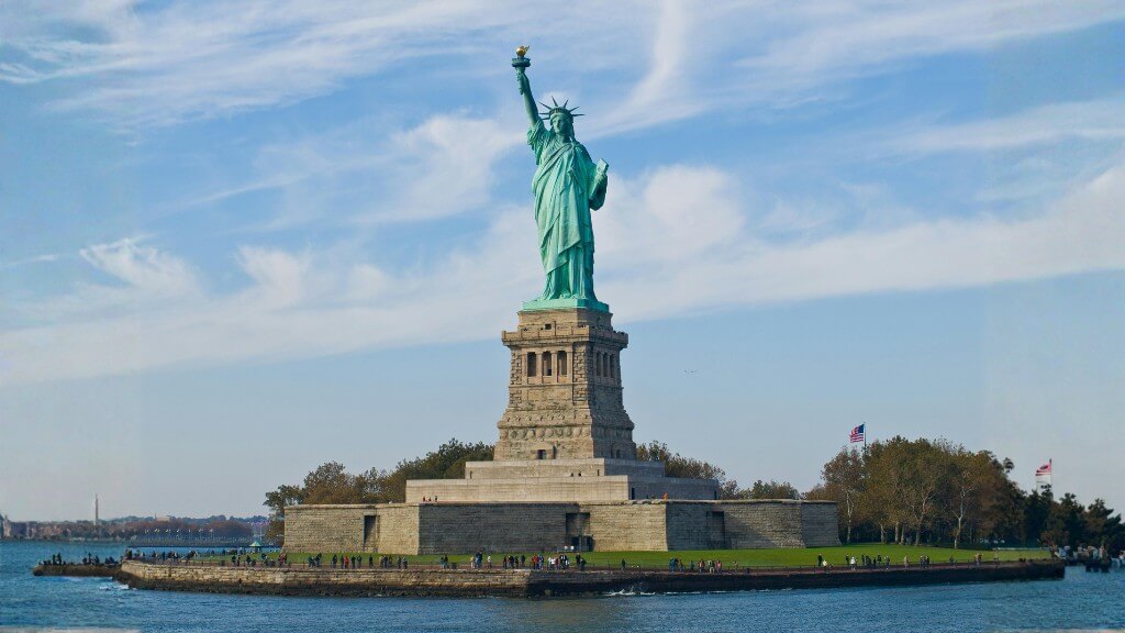 Tượng Nữ thần Tự Do biểu tượng của New York và nước Mỹ