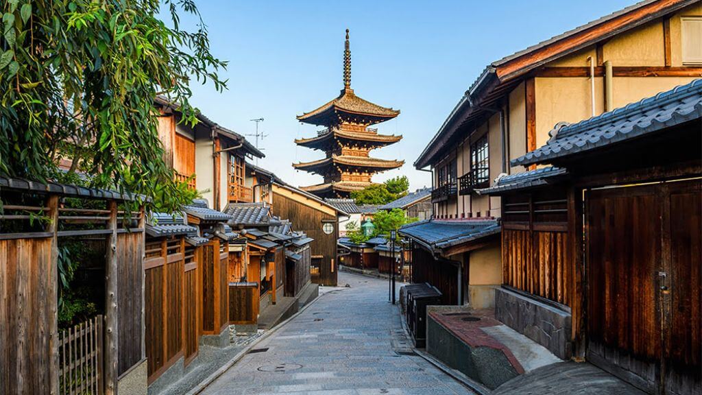 Đoàn dạo bước tại phố cổ Gion