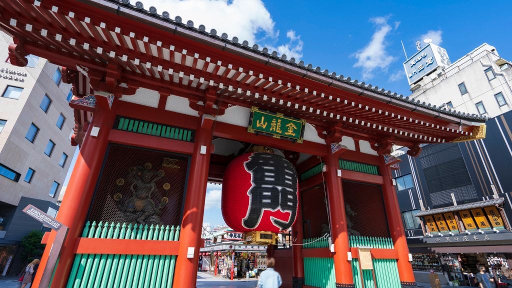 Kiến trúc cổng của chùa Asakusa Kannon