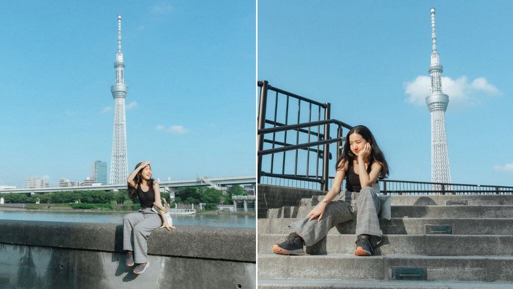Check in tháp truyền hình Tokyo (Nguồn: @mood.mod.wut)