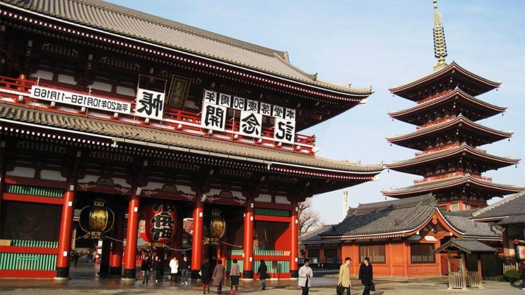 Chùa Asakusa Kannon linh thiêng tại Tokyo