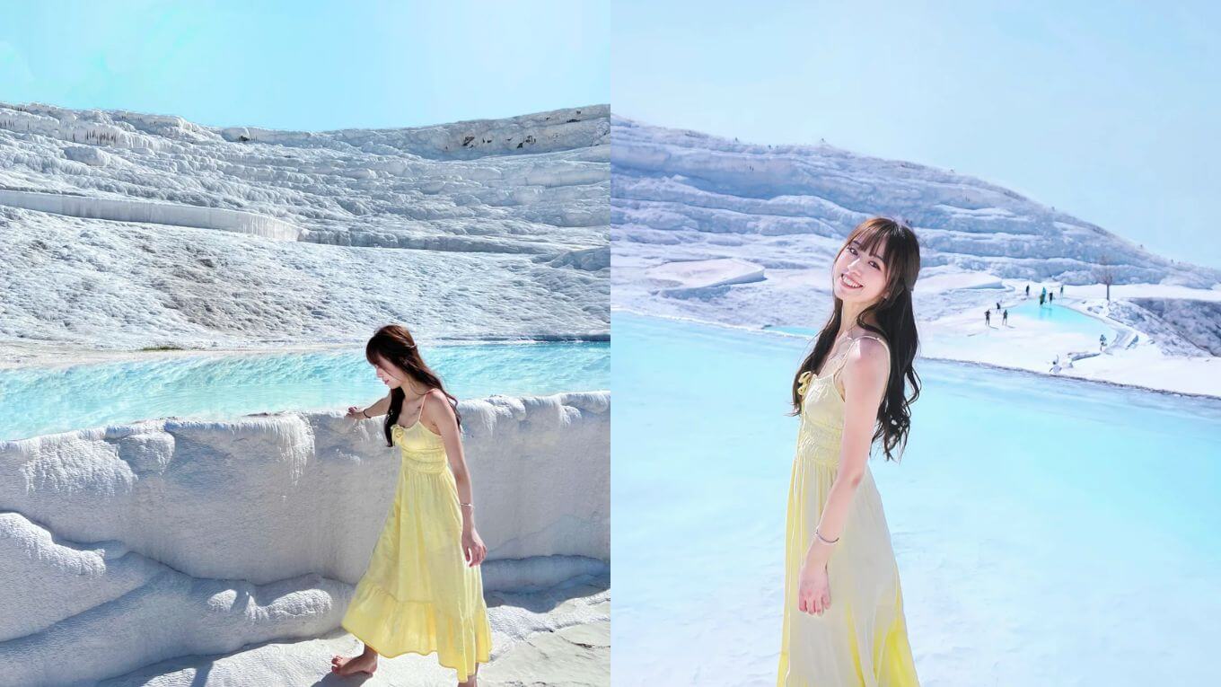 Pamukkale Travertines – “lâu đài bông” trắng xóa giữa trời Thổ Nhĩ Kỳ