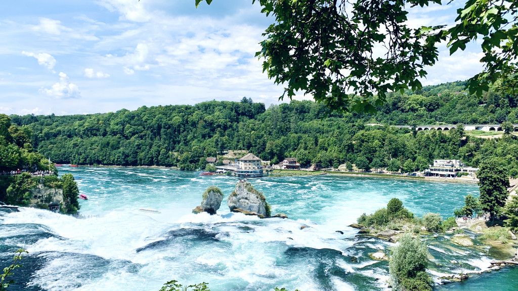 Quang cảnh Thác nước Rhine Falls