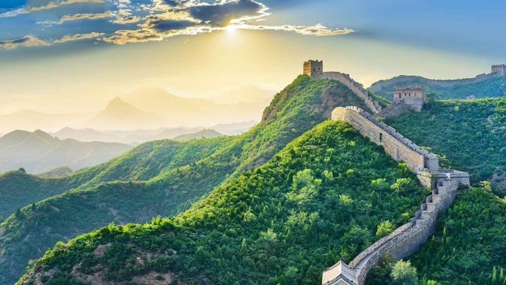 Hình ảnh Vạn Lý Trường Thành nhìn từ trên cao